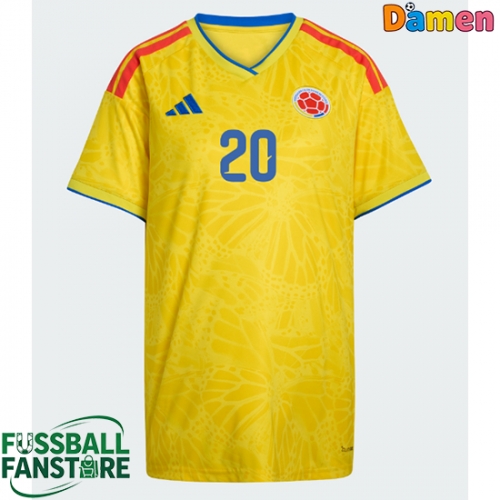 Kolumbien Juan Fernando Quintero #20 Replik Heimtrikot Damen WM 2026 Kurzarm